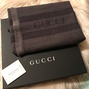 Gucci Mens Wool Scarf New with Tag